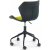 Chaise de bureau Albana - Noir/vert