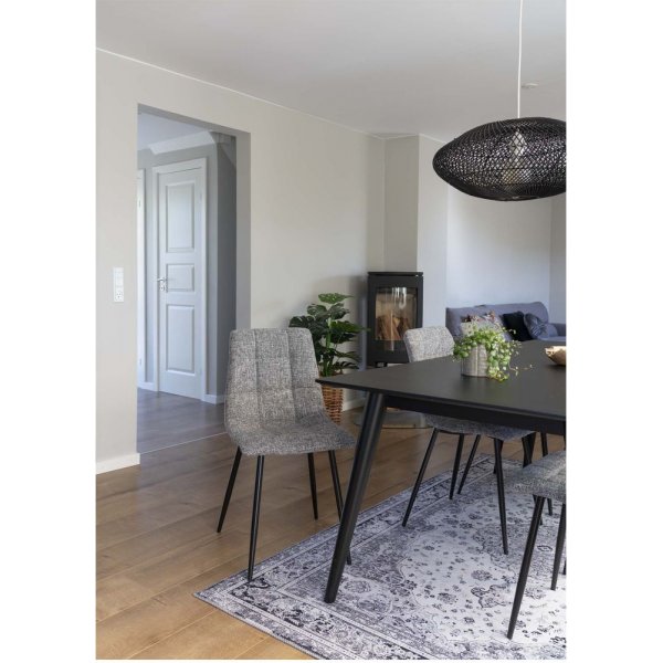 Middelfart Matstol - Grå/svart Middelfart Matstol - Grå/svart