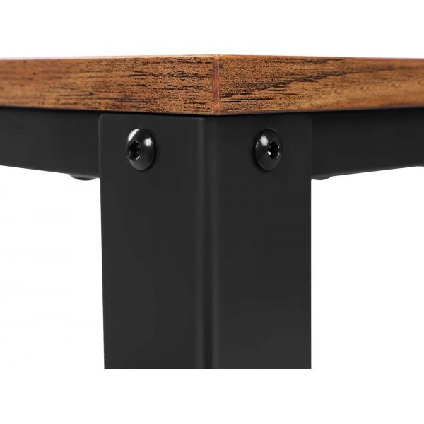 Freddie bijzettafel 45 x 45 cm - Bruin/zwart