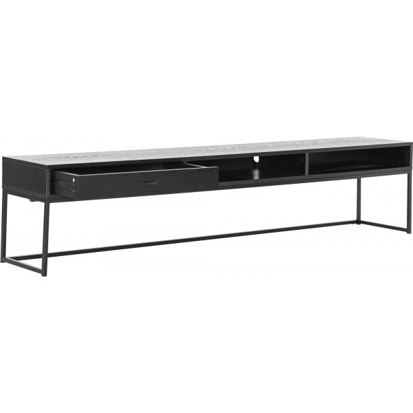 Regal TV-bnk 180 cm - Svart askfanr