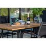 Chan matbord 200 x 100 cm - Svart/Natur