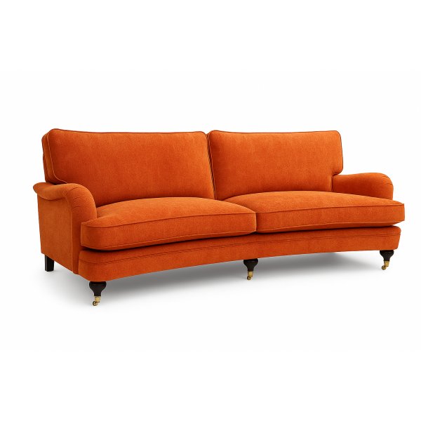 Howard Stockholm 3-sits svngd - Orange chenille