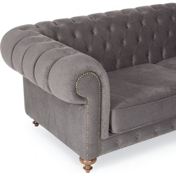 London 3-sits soffa - Grå London 3-sits soffa - Grå