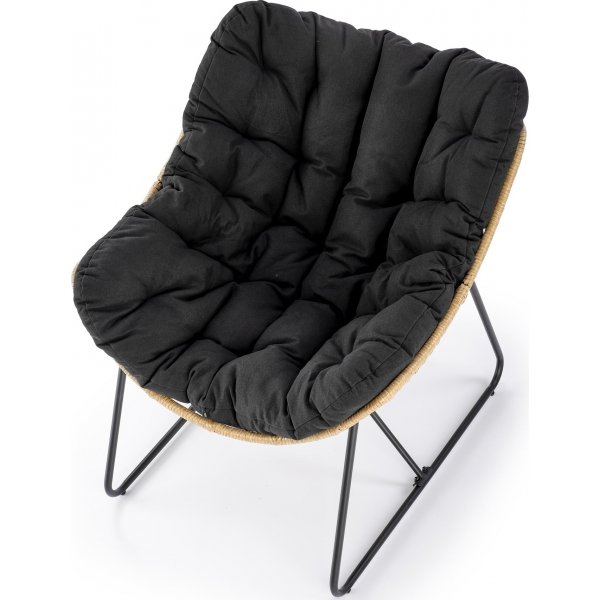 Fauteuil Whisper - Noir/beige Fauteuil Whisper - Noir/beige