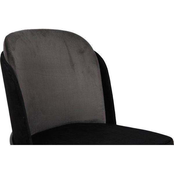 Ensemble de chaises de salle à manger Doris - Gris/noir Ensemble de chaises de salle à manger Doris - Gris/noir