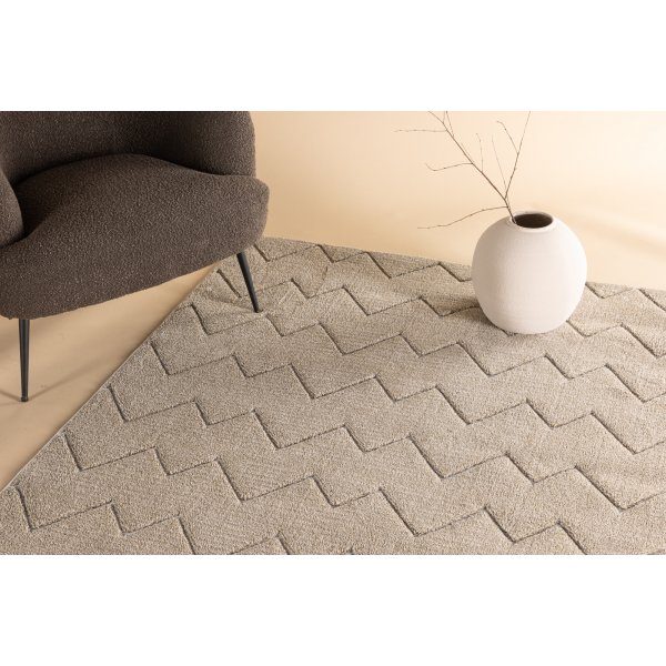 Fia vloerkleed 230 x 160 cm - Bruin