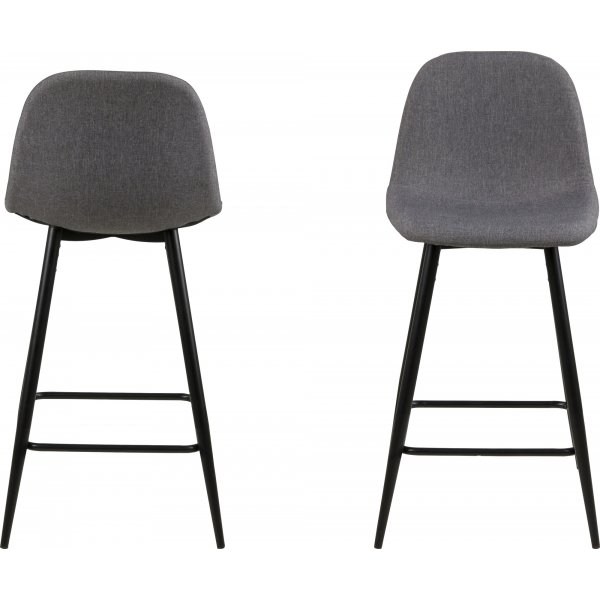 Tabouret de bar Wilma 91 cm - Gris clair/noir Tabouret de bar Wilma 91 cm - Gris clair/noir