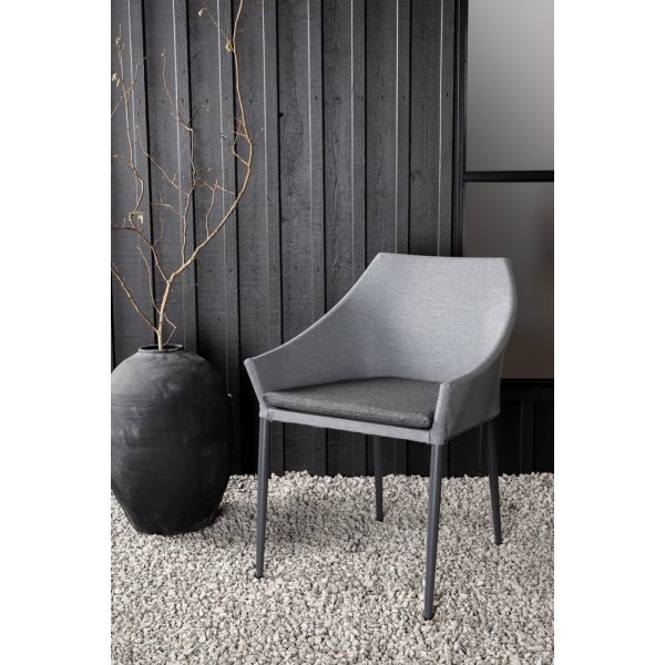 Chaise de salle à manger Spoga - Noir/Gris foncé Chaise de salle à manger Spoga - Noir/Gris foncé