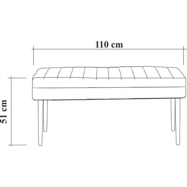Banc Vina - Noyer/gris Banc Vina - Noyer/gris