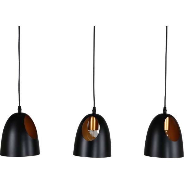 Plafonnier Karby - Noir/cuivre