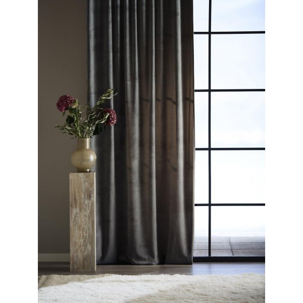 Rideau Elise - Velours gris fonc