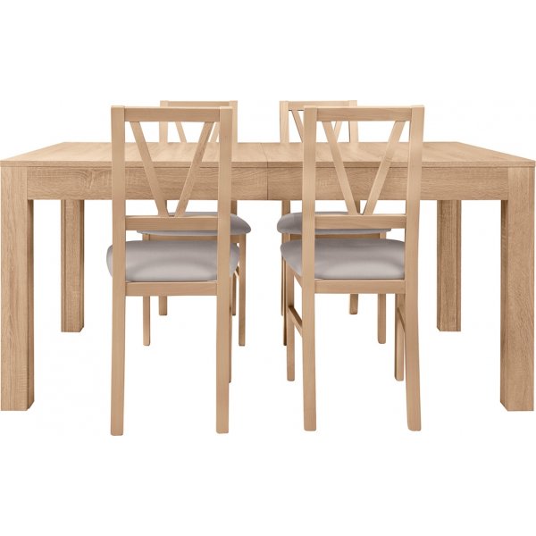 Chaise de salle à manger Filo - Gris/chêne sonoma Chaise de salle à manger Filo - Gris/chêne sonoma