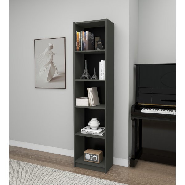 Bibliothèque Fulya - Gris foncé Bibliothèque Fulya - Gris foncé