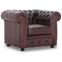 Dublin chesterfield fåtölj - Oxblod läder Dublin chesterfield fåtölj - Oxblod läder
