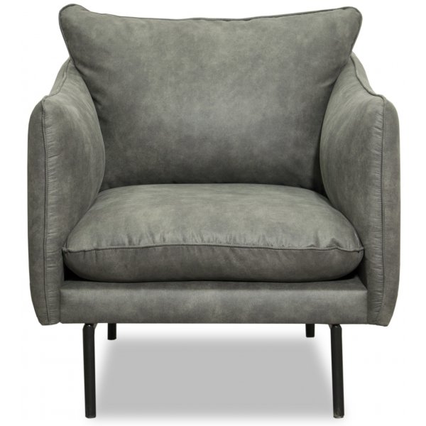 Fauteuil Bjrndal - Eco-cuir anthracite + Nettoyage textile pour meubles