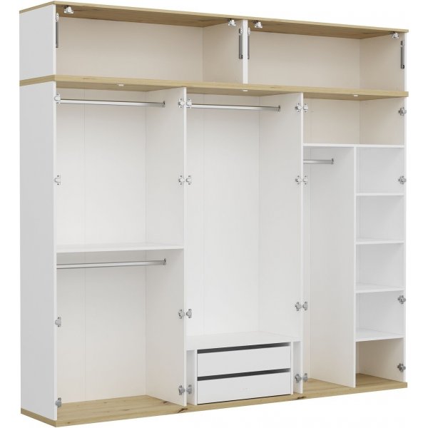 Armoire Lyn 270 x 52 x 250 cm - Blanc Armoire Lyn 270 x 52 x 250 cm - Blanc