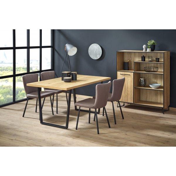 Gentofte matbord 160 cm - Ek/svart Gentofte matbord 160 cm - Ek/svart