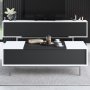Force soffbord - Svart/vit/silver
