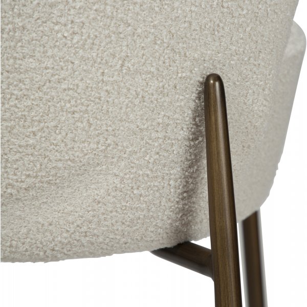 Chaise de comptoir Orbit - Dove boucl