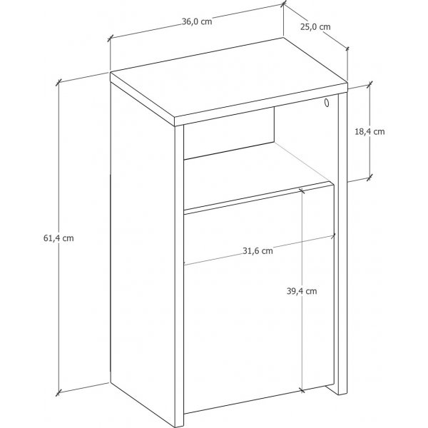 Fungo sängbord - Vit Fungo sängbord - Vit