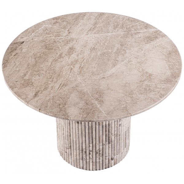 Pegani runt matbord i gråbeige marmor - Valfri storlek 105 eller 130 cm Pegani runt matbord i gråbeige marmor - Valfri storlek 105 eller 130 cm