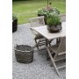 Matgrupp Salt gr teak: Slagbord inklusive 4 st Salt stolar i gr teak
