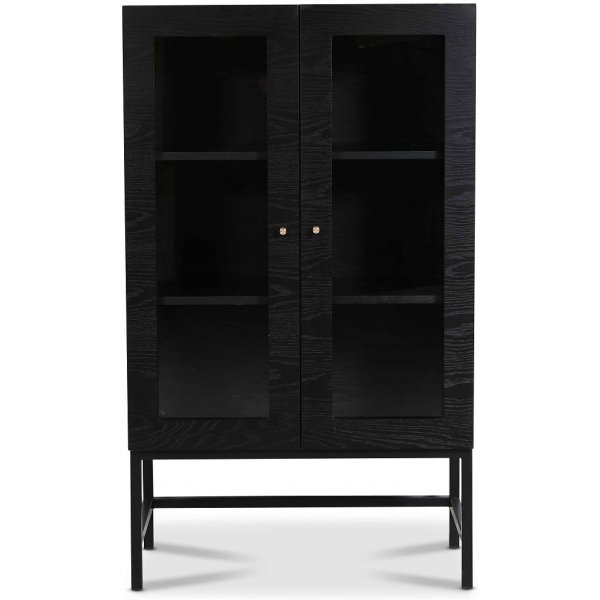 Carl vitrinskåp lågt (Highboard) - Svartbetsad ask Carl vitrinskåp lågt (Highboard) - Svartbetsad ask