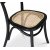 Danderyd No.16 svart stol med rotting sits + Möbelvårdskit för textilier
