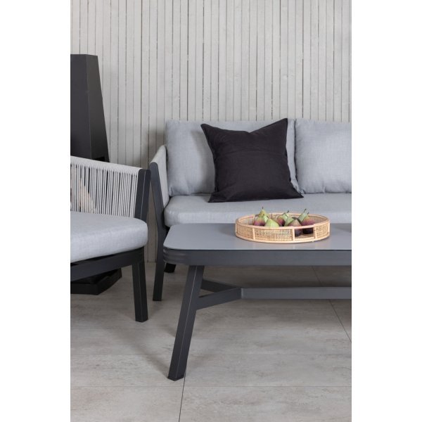 Groupe de canapés Virya - Noir/Gris Groupe de canapés Virya - Noir/Gris