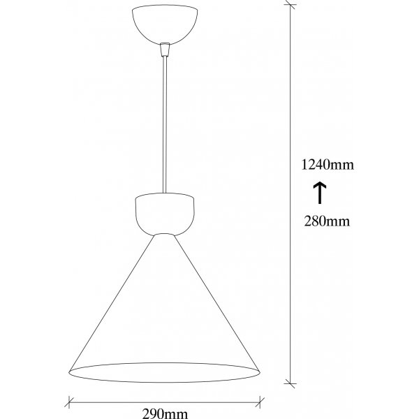 Plafonnier Dodo 2471 - Noir/cuivre