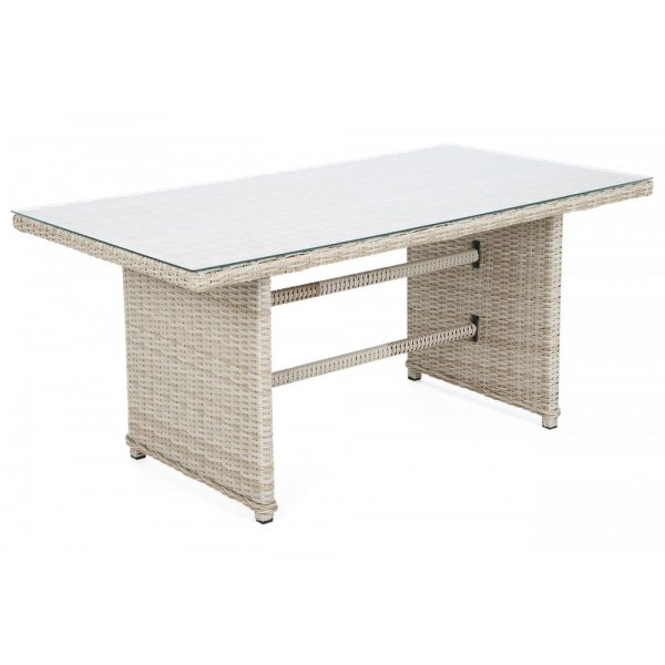 Soffgrupp Bergamo med fåtöljer, pallar & bord - Beige/beige melerad Soffgrupp Bergamo med fåtöljer, pallar & bord - Beige/beige melerad