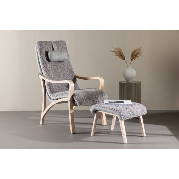 Fårö loungestol - Ljusgrå/Whitewash Fårö loungestol - Ljusgrå/Whitewash