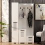 Asimo kleerhanger 100 x 44,6 x 183 cm - Wit