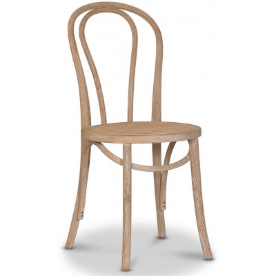 Danderyd No.18 böjträ stol i whitewash med rotting