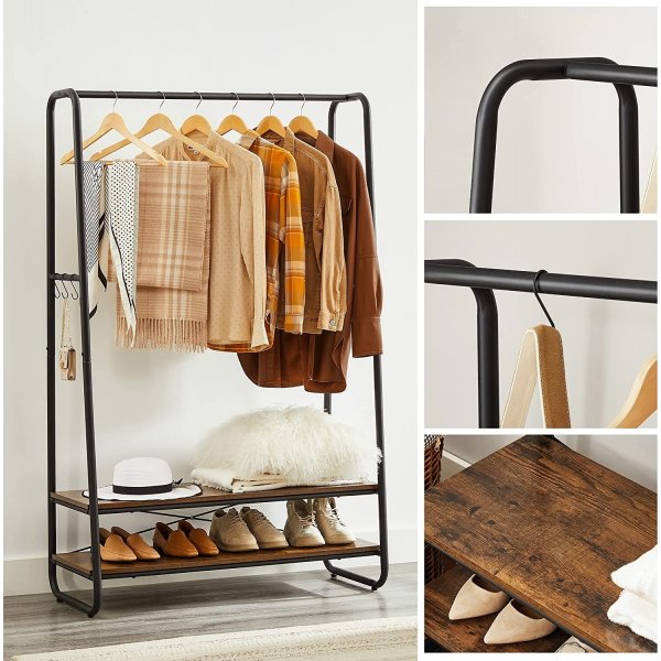 Hilde kl�dst�llning - Brun/svart