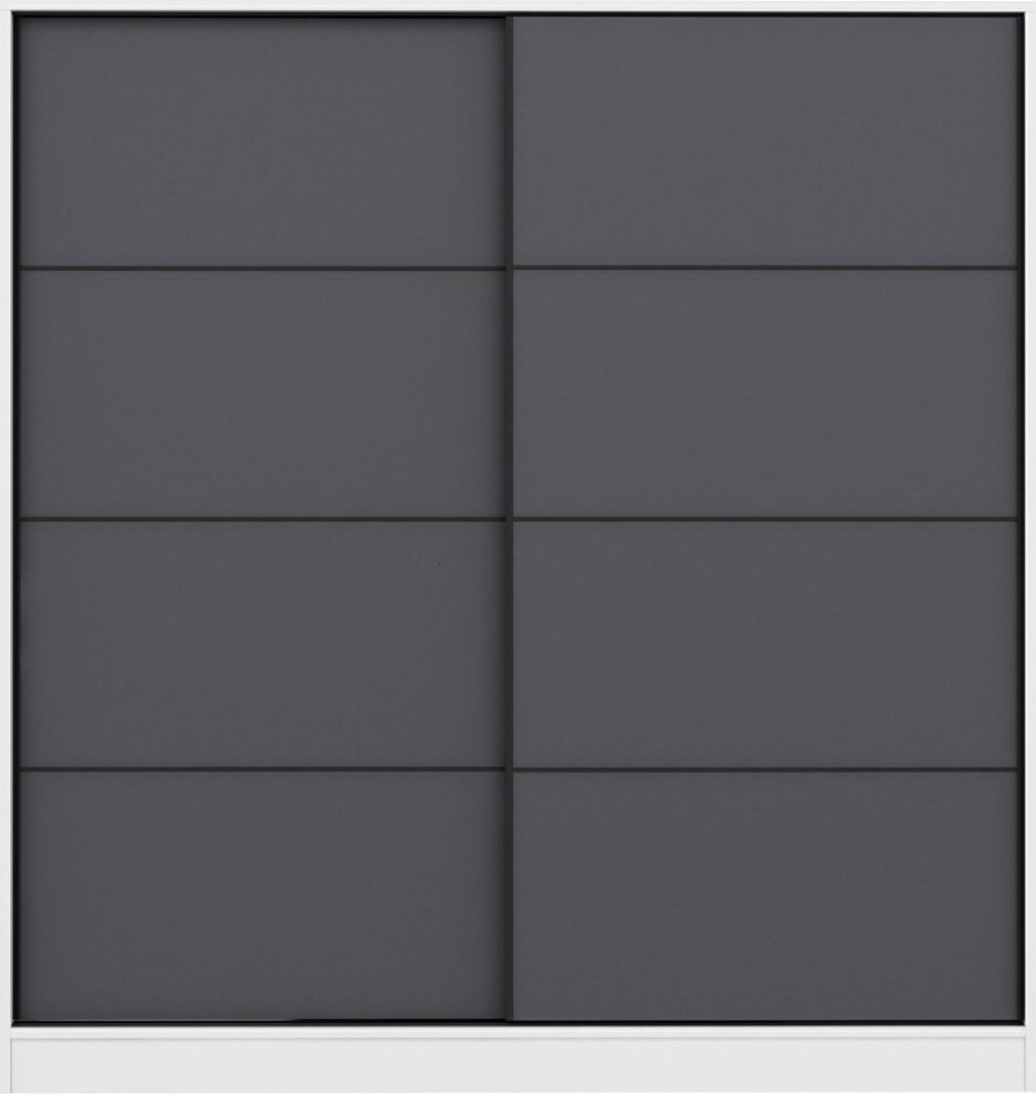 Kapusta garderob 180 x 52 x 210 cm - Vit/antracit - Garderober