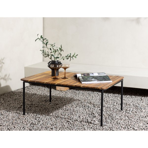 Table basse Penh 100 x 65 cm - Acacia/noir Table basse Penh 100 x 65 cm - Acacia/noir