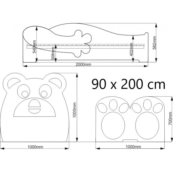 Björn barnsäng - Valfri storlek! Björn barnsäng - Valfri storlek!
