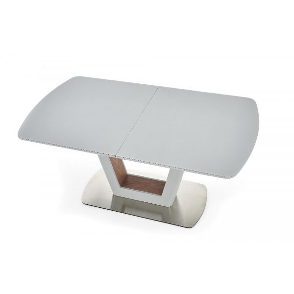 Table à manger Harold 90x160-200 cm - Gris/noyer Table à manger Harold 90x160-200 cm - Gris/noyer