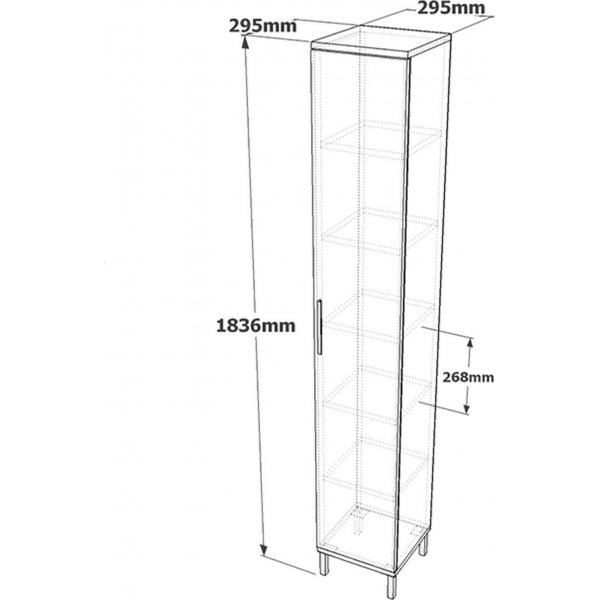 Vogue skåp 3 - Brun/antracit Vogue skåp 3 - Brun/antracit