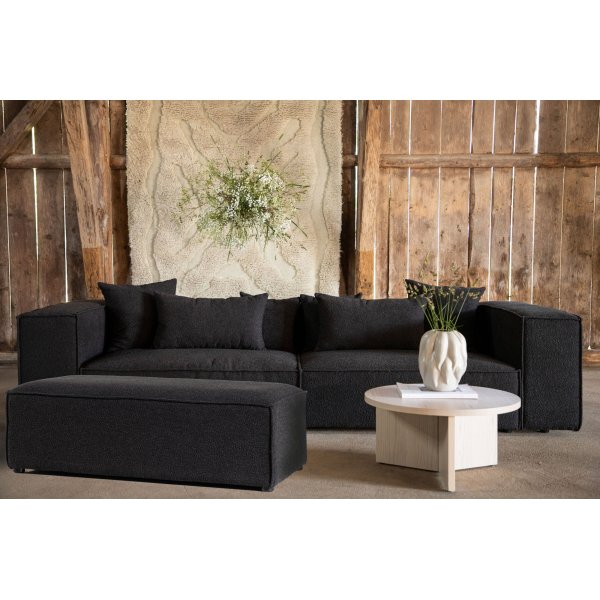 Gillholmen sittpuff - Svart boucle Gillholmen sittpuff - Svart boucle