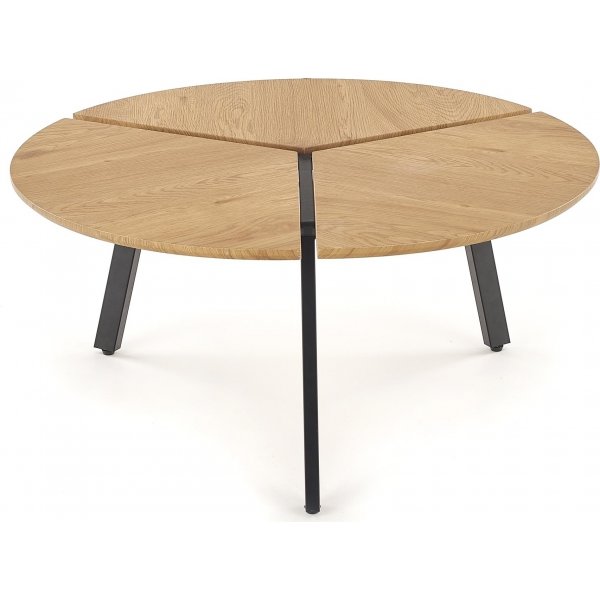 Table basse Josephina Ø86 cm - Chêne/noir Table basse Josephina Ø86 cm - Chêne/noir