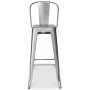 France Blanco Barstol i metall - Galvaniserad metall