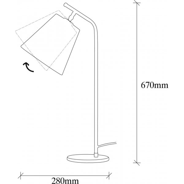 Lampe à poser Salini - Noir Lampe à poser Salini - Noir