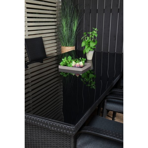 Padova utematgrupp med 6 st Anna stolar - Svart