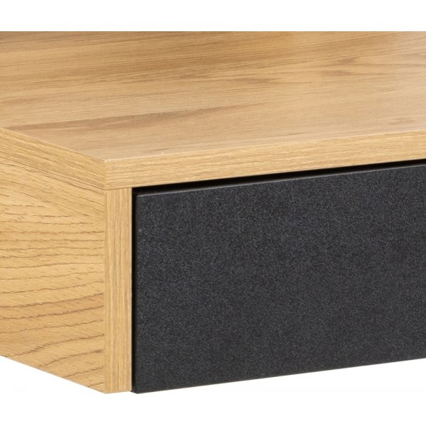 Bureau Reece | bureau d'ordinateur - Chne/noir (100 cm)