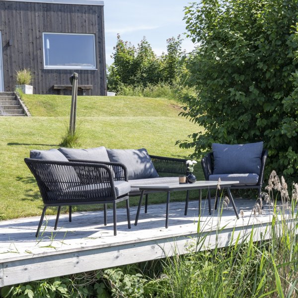 Groupe de salon Lindos - Noir Groupe de salon Lindos - Noir