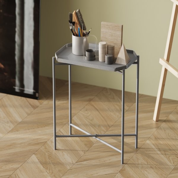 Table basse Vela 40 x 26 cm - Gris Table basse Vela 40 x 26 cm - Gris