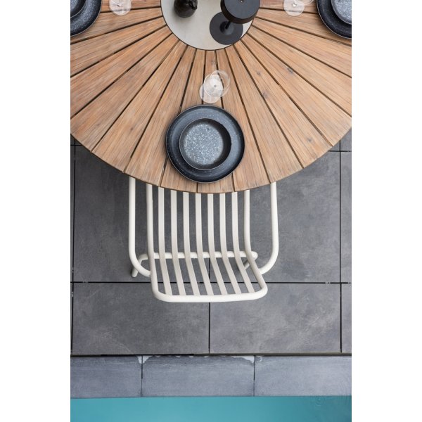 Rosario matbord 140 cm - Brun