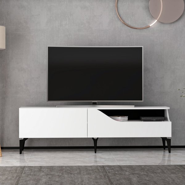 Meuble TV Anya - Blanc Meuble TV Anya - Blanc